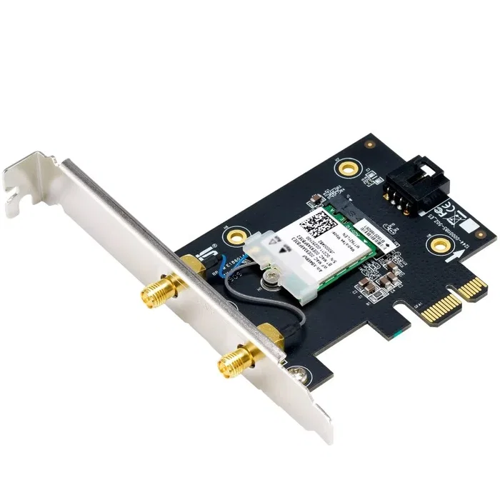 Asus PCE-BE6500 Wi-Fi 7 Bluetooth 5.4 Adaptador Tribanda PCI Express Asus PCE-BE6500 Wi-Fi 7 Bluetooth 5.4 Adaptador Tribanda PCI Express